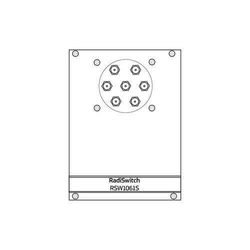 Conmutador unipolar - RadiSwitch 1x SP6T, SMA - 18GHz (RSW1061S) - Raditeq B.V. - RF