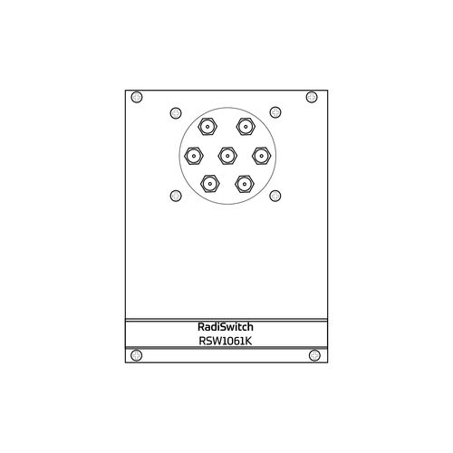 Conmutador unipolar - RadiSwitch 1x SP6T, K type - 40GHz (RSW1061K) - Raditeq B.V. - RF