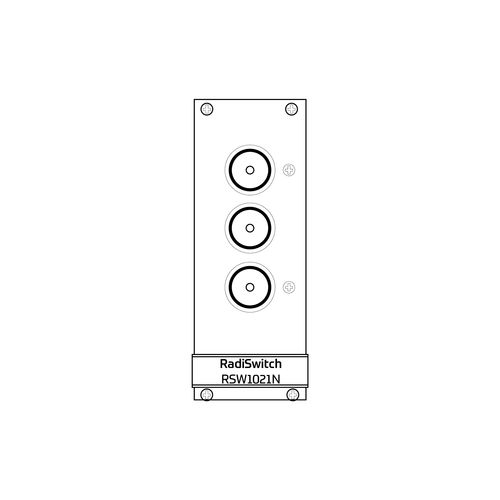Conmutador unipolar - RadiSwitch 1x SPDT, N type - 12.4GHz (RSW1021N) - Raditeq B.V. - RF
