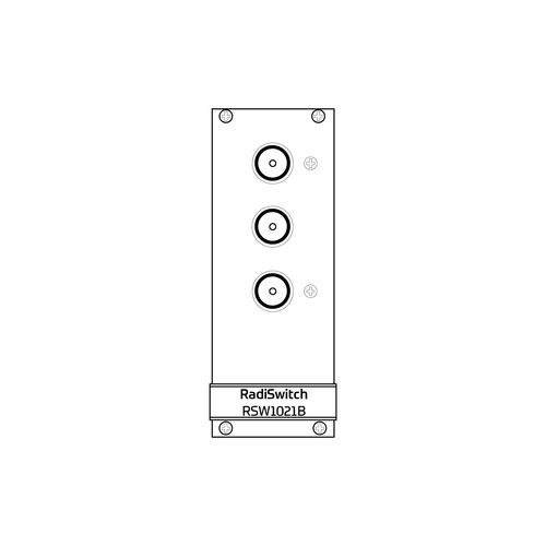 Conmutador unipolar - RadiSwitch 1x SPDT, BNC type - 3GHz (RSW1021B) - Raditeq B.V. - RF