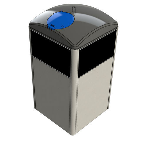 Cubo de basura de acero - RBin® 5000 - Zweva Rotomoulding NV - de plástico / enterrado / para residuos urbanos