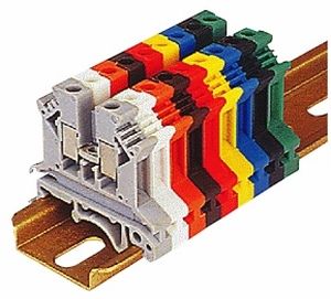Bloque de conexión en riel-DIN - U series - Elmex Controls Pvt. Ltd. - con tornillo