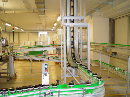 Transportador con cadena - Bat - M.H. Material Handling S.p.A - de cuña / vertical / de transporte