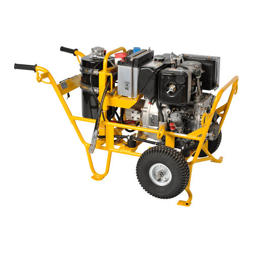 Grupo hidráulico con motor térmico - D4 - Darda GmbH - de alta presión / para obra de construcción / para bombonas