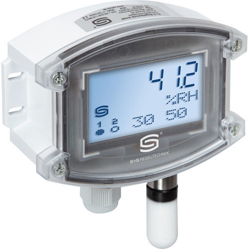 Termo-higrostato de ambiente - AHT-30W-I LCD - S+S Regeltechnik - electrónico / con pantalla LCD / superficial