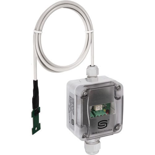 Higrostato de condensación - KW-W-extern - S+S Regeltechnik - con sensor externo / para montaje en tubo / superficial