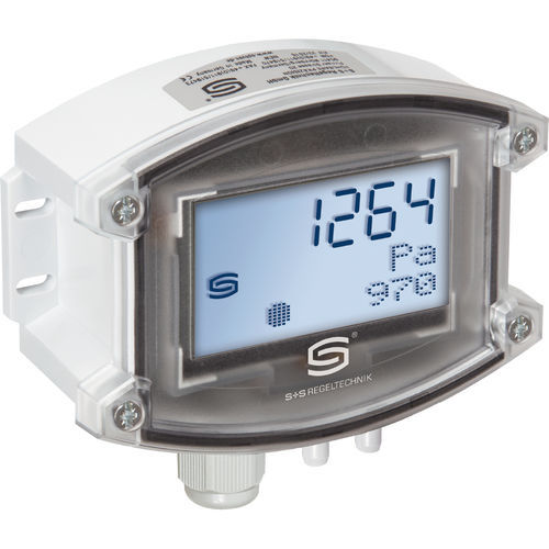 Transductor de presión diferencial - PREMASREG 7111-UW LCD - S+S Regeltechnik - piezorresistivo / 0-10 V / 3 hilos