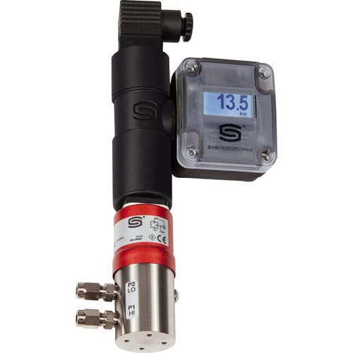 Transmisor de presión diferencial - SHD 692-U-918 LCD - S+S Regeltechnik - de cerámica / 4-20 mA / 0-10 V
