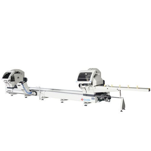 Máquina de corte doble cabezal - GEMINI VI - OZMACHINE - de cuchilla / para aluminio / para PVC