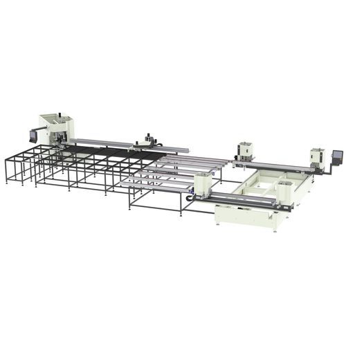Línea de soldadura y limpieza controlada por PLC - SIRIUS - OZMACHINE - de alta velocidad / de marcos / para perfiles PVC