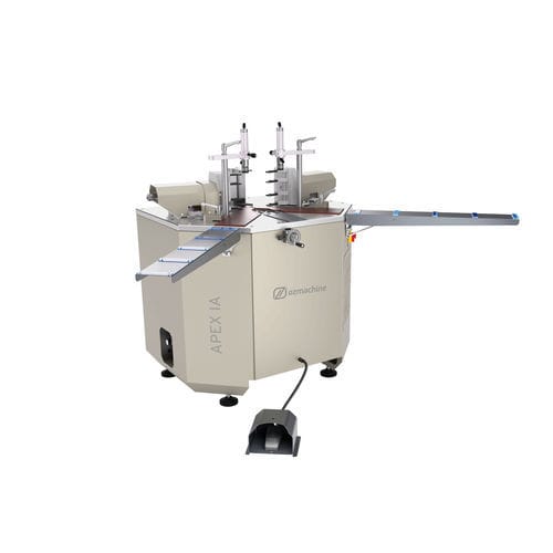 Engastadora de esquinas para perfiles de aluminio - APEX I A - OZMACHINE - automática / hidráulica