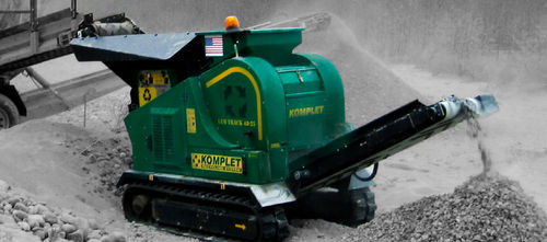Machacadora de mandíbula - LEM TRACK 4825 - Komplet Italia srl - móvil / con motor diésel / con orugas