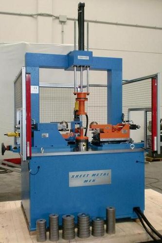 Máquina de cercado automática - SMM-400 - Sheet Metal Men s.r.l. - motorizada / hidráulica / para piezas redondas
