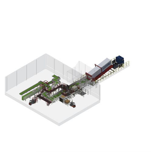 Volteador hidráulico - COMAV - para contenedores / en línea / para la industria agroalimentaria