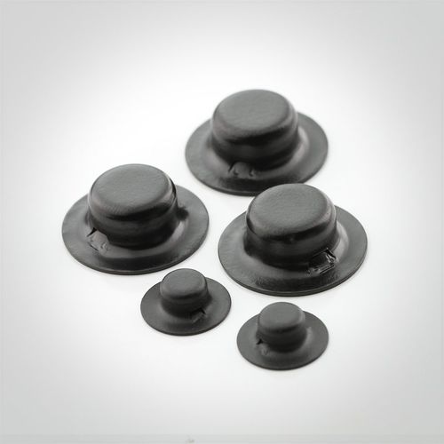 Capuchón press fit - 800x series - New Fasteners Are Here - redondo / de acero