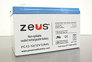 Batería bloque - PC12-12F2 - ZEUS Battery Products - 12 V / de electrolito seco
