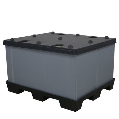 Caja-palé de plástico - UP4048xx-C series - RPP Containers - de manipulación / de protección / plegable