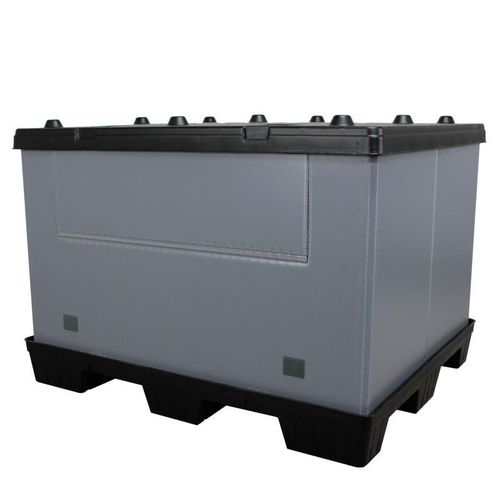 Caja-palé de polietileno - UP4548xx-C series - RPP Containers - de manipulación / con tapa / ligera