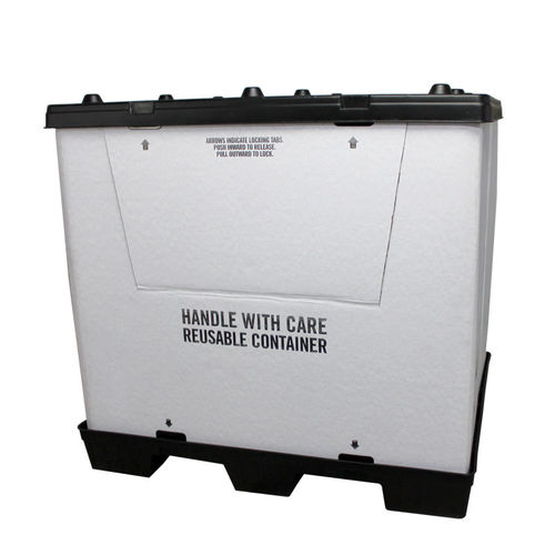 Caja-palé de cartón - UP404845-1 - RPP Containers - de manipulación / plegable / con tapa