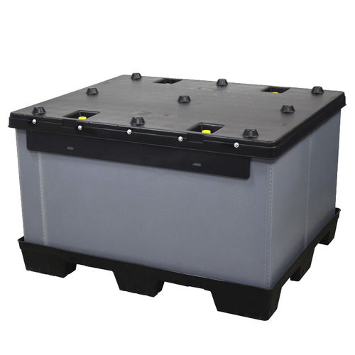 Caja-palé de plástico - DGP C-AIO series - RPP Containers - para almacenamiento / de transporte / plegable