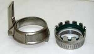 Racor hidráulico - 2 - 4" - ERRE.DI. srl - de rosca / de acero inoxidable