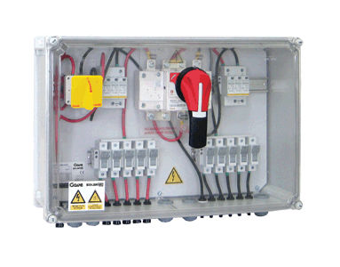 Caja eléctrica equipada - GAVE ELECTRO - de pared / de plástico / para aplicaciones fotovoltaicas