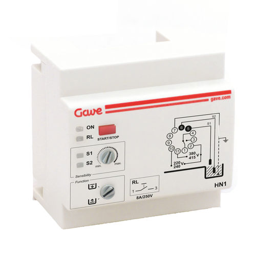 Relé de control de nivel - GAVE ELECTRO - enchufable / ajustable / modular