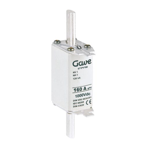 Fusible NH - Knife fuses NH - GAVE ELECTRO - clase gPV / para aplicaciones fotovoltaicas