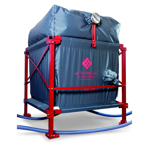 Silo flexible - VOLUMMAX® - SILOTEC - con extractor / con fondo plano / para granulados de madera