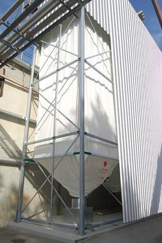 Silo para material ligero - SILOTEC - de fondo cónico / flexible / para la industria