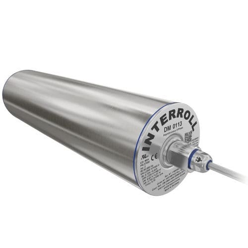 Mototambor asíncrono - DM 0113 - Interroll - trifásico / de accionamiento por correa / para transportador