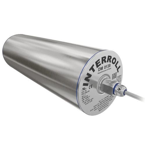 Mototambor asíncrono - DM 0138 - Interroll - síncrono / trifásico / de accionamiento por correa
