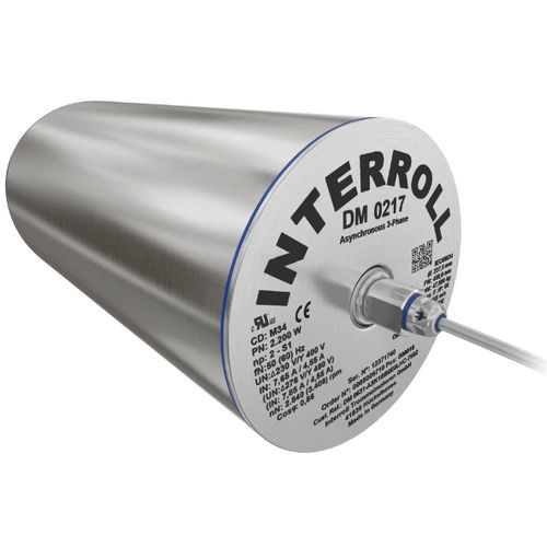 Mototambor asíncrono - DM 0217 - Interroll - trifásico / de accionamiento por correa / para transportador