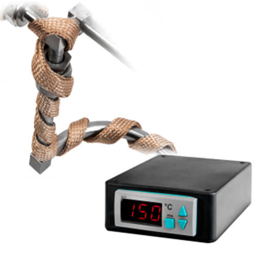 Cinta calefactora con funda de fibra de vidrio - BWH - BRISKHEAT CORPORATION
