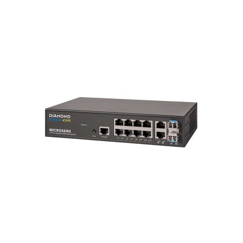 Conmutador Ethernet administrable - 1083542 - DIAMOND SA - 10 puertos / 2 puertos / Gigabit Ethernet