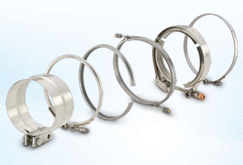 Abrazadera de apriete de acero inoxidable - Mercury Products - de perno / flexible / según especificaciones