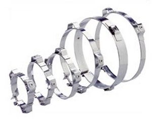 Abrazadera de apriete de acero inoxidable - Mercury Products - de perno / de banda / flexible