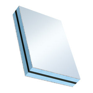 Panel sándwich alma de poliestireno expandido - (dB 38) - ALU - Weiss Chemie - cara de aluminio / para fachada / para puerta