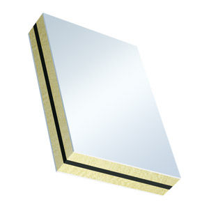 Panel sándwich alma de poliuretano - (dB 37) - PVC - Weiss Chemie - cara de PVC / para fachada / para puerta