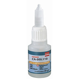 Cola cianoacrilato - COSMO CA-500.110 - Weiss Chemie - para aluminio / para plástico / para caucho