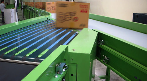 Sistema de clasificación automático - Shin Heung Machine Company (SMC) - para embalaje / con dispositivo de empuje