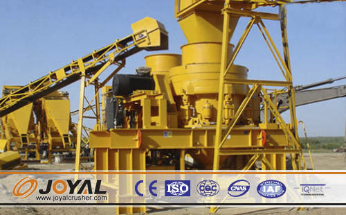 Machacadora de cono - ZYC1000 - Shanghai Joyal Machinery Co., Ltd. - estacionaria / para la producción de arena