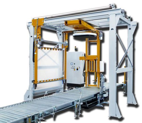 Envolvedora con plataforma giratoria - BL Mediterraneo S.r.l. - automática / para palés / con transportador