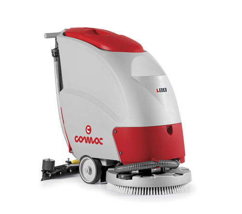 Fregadora con operador a pie - L20 - Comac spa - alimentada por batería / compacta