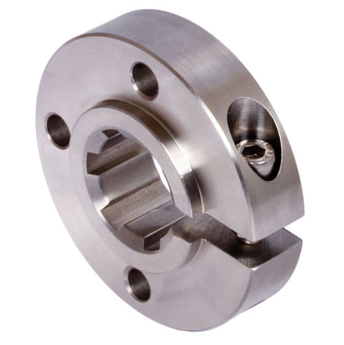 Acoplamiento de eje rígido - 64899602 - MÄDLER GmbH - de acero inoxidable / de cubo acanalado / con brida