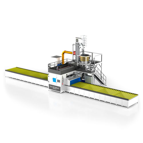 Máquina de shot peening automática - ASP PEENLINE 4/1000 ECO - FerroECOBlast - con mesa giratoria / para metal