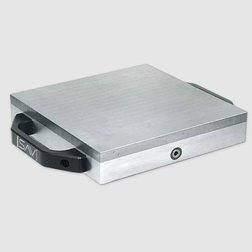 Placa magnética con imán permanente - 220.30 - SAV GmbH - cuadrada / para rectificado