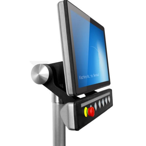 Terminal HMI con pantalla multitáctil - MMD8000 - ads-tec - con tecnología capacitiva proyectada / de montaje VESA / montado sobre brazo