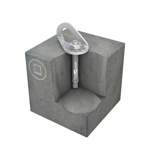 Anclaje anticaída de acero inoxidable - ABS-Lock V-B - SafetyConcept s.a. - de hormigón