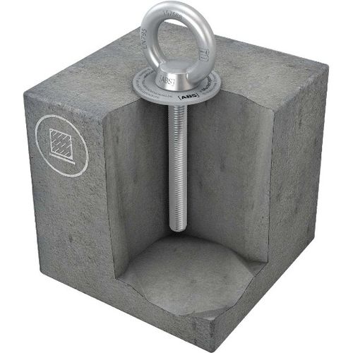 Anclaje anticaída de acero inoxidable - ABS-Lock IV-B - SafetyConcept s.a. - para acero / de hormigón